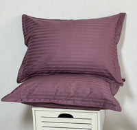 Страйп-сатиновий комплект постільної білизни Mauve