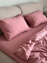 Stonewashed постільна білизна євро, Rose