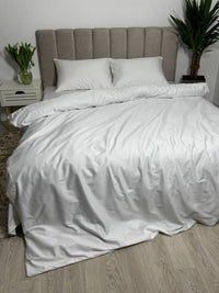 Комплект постільної білизни Сатин 100% бавовна білий