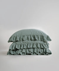 Stonewashed ранфорс, полуторний, Natural Green