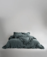 Stonewashed ранфорс, полуторний комплект, Natural Grey