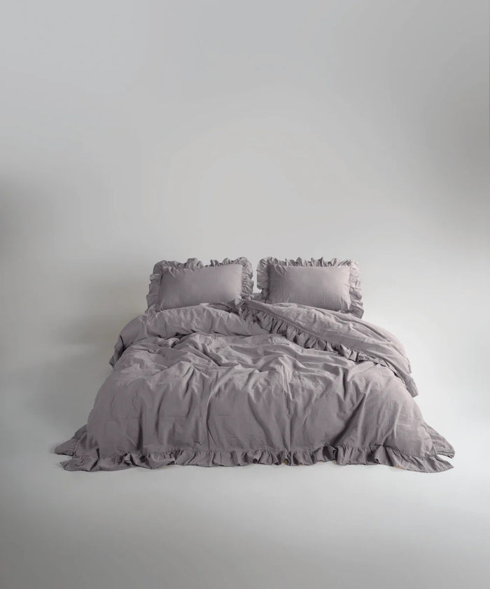Stonewashed ранфорс, євро, Opal Grey