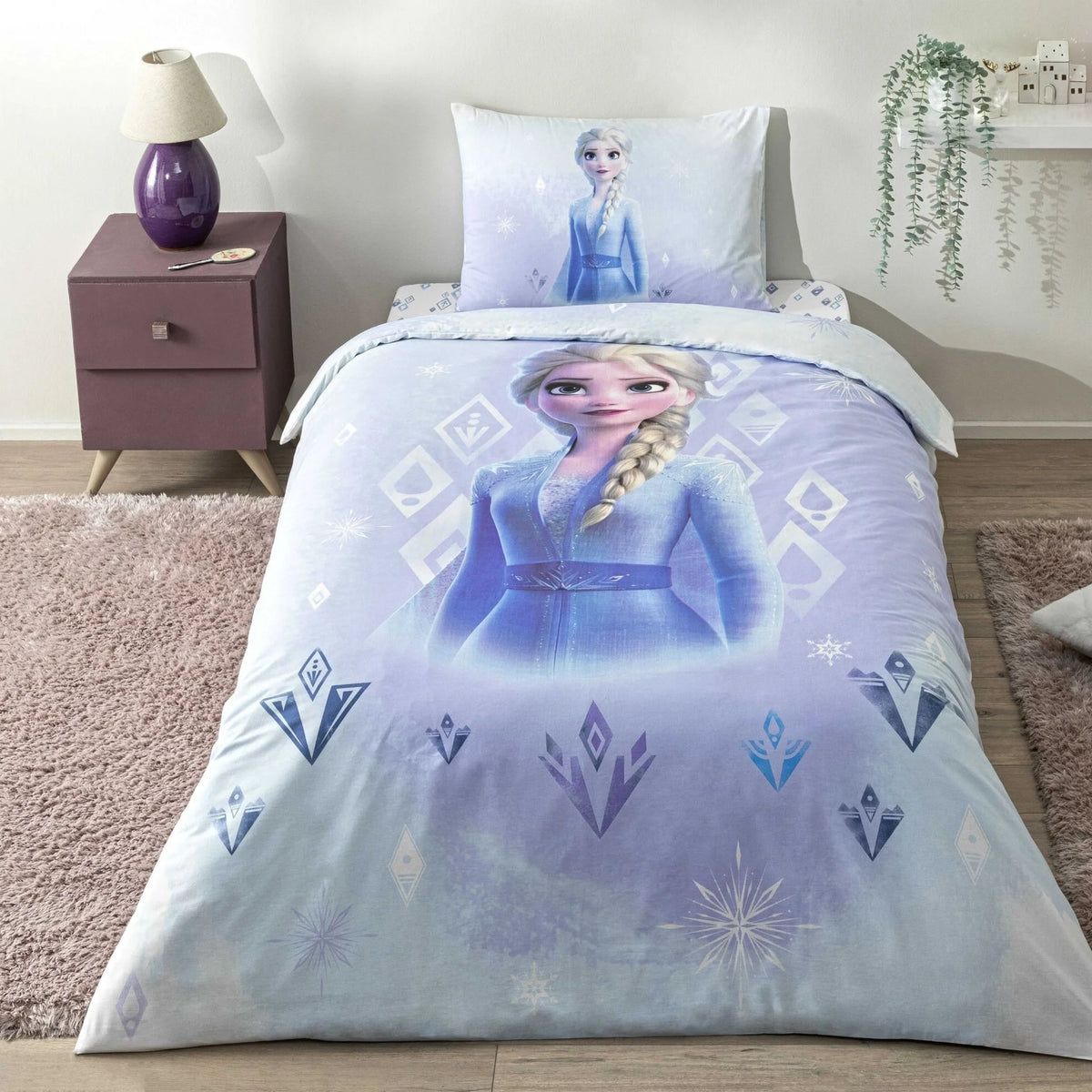Бавовняна постільна білизна Frozen для дівчаток, 160×220 см