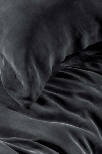Постільна білизна Vegan Silk євро, Jade Blacky