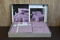 Сатинова постільна білизна сімейна Lucca Berry 160×220 см