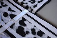 Сатиновий сімейний комплект постільної білизни Leopard Black