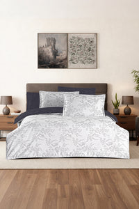 Сатиновий євро-комплект Merida Grey 200×220 см