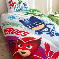 Бавовняна постільна білизна PJ Masks, полуторна 160×220 см