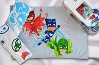 Бавовняна постільна білизна PJ Masks, полуторна 160×220 см