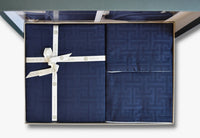 Сатиновий сімейний комплект постільної білизни, Navy Blue