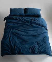 Stonewashed ранфорс, євро, Dress Blue