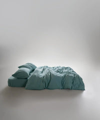 Stonewashed ранфорс, євро комплект, Mineral Blue