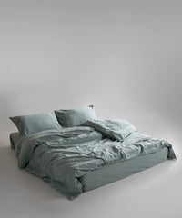 Stonewashed ранфорс, сімейний, Natural Green