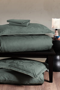 Сатинова постільна білизна євро 200×220 см Vandela Moonmist