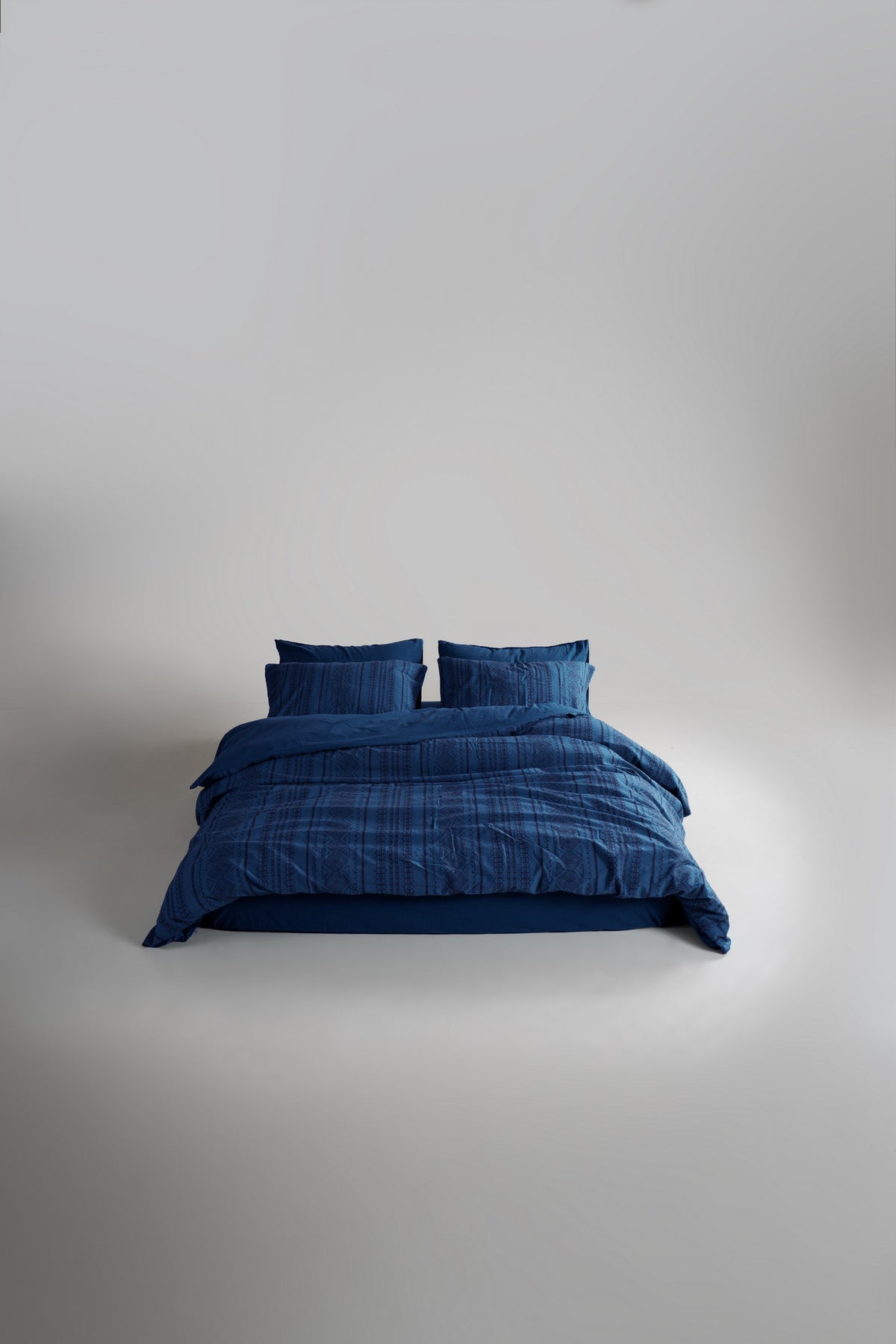 Stonewashed постільна білизна євро, Dress Blue