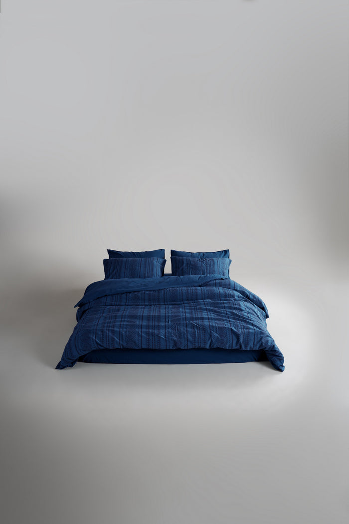 Stonewashed постільна білизна євро, Dress Blue