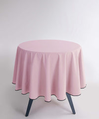 Скатертина з вареної бавовни кругла Ø160 см, Pale Mauve