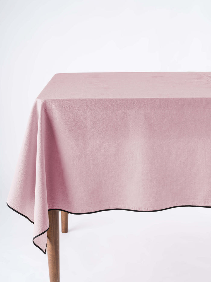 Скатертина з вареної бавовни 160×220 см Pale Mauve