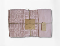 Євро комплект із вареної бавовни з жакардом, Pale Mauve