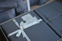 Сатинова постільна білизна євро, Lucca Grey
