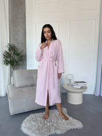 Вафельний халат Light pink