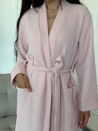 Вафельний халат Light pink
