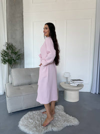 Вафельний халат Light pink