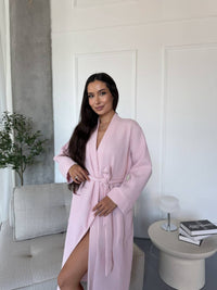 Вафельний халат Light pink