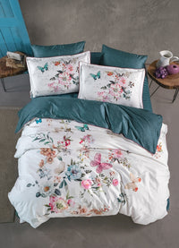 Сатинова постільна білизна євро 200×220 см Holea Tapestry