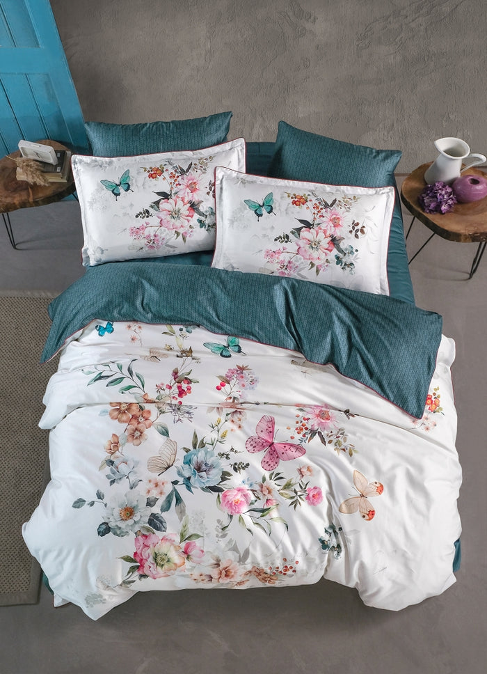 Сатинова постільна білизна євро 200×220 см Holea Tapestry