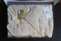 Велюрова скатертина бежева 160×350 см