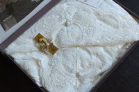 Велюрова скатертина бежева 160×350 см