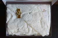 Велюрова скатертина бежева 160×300 см