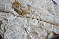Велюрова скатертина бежева 160×300 см