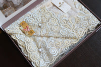 Велюрова скатертина бежева 160×300 см