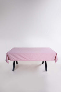 Скатертина з вареної бавовни з гіпюром 160×220 см Pale Mauve