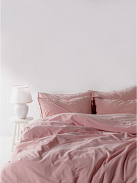 Ранфорс євро білизна stonewashed — Pale Mauve