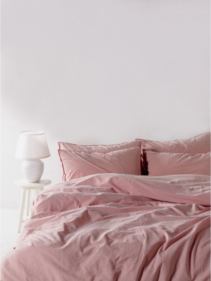 Ранфорс євро білизна stonewashed — Pale Mauve