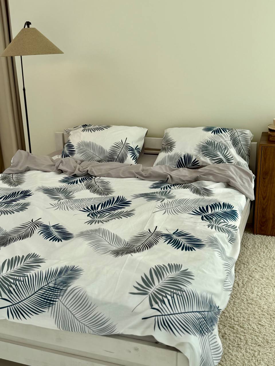 Сатиновий комплект Azure Palm Breeze