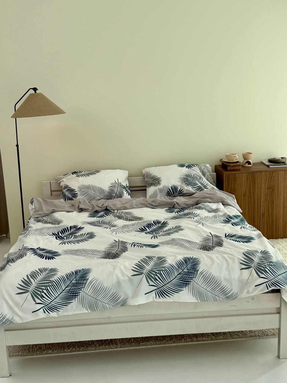 Сатиновий комплект Azure Palm Breeze