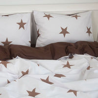 Комплект постільної білизни «Happy Sleep» — Chocolate Stars, ранфорс