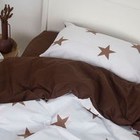 Комплект постільної білизни «Happy Sleep» — Chocolate Stars, ранфорс