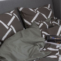 Комплект постільної білизни «Happy Sleep» — Khaki Angles, ранфорс