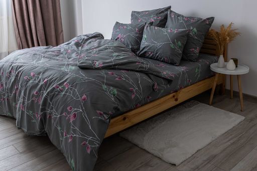 Комплект постільної білизни «Soft dreams» — Branch on Grey, ранфорс