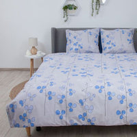 Комплект постільної білизни «Soft dreams» — Blue Flowers, ранфорс