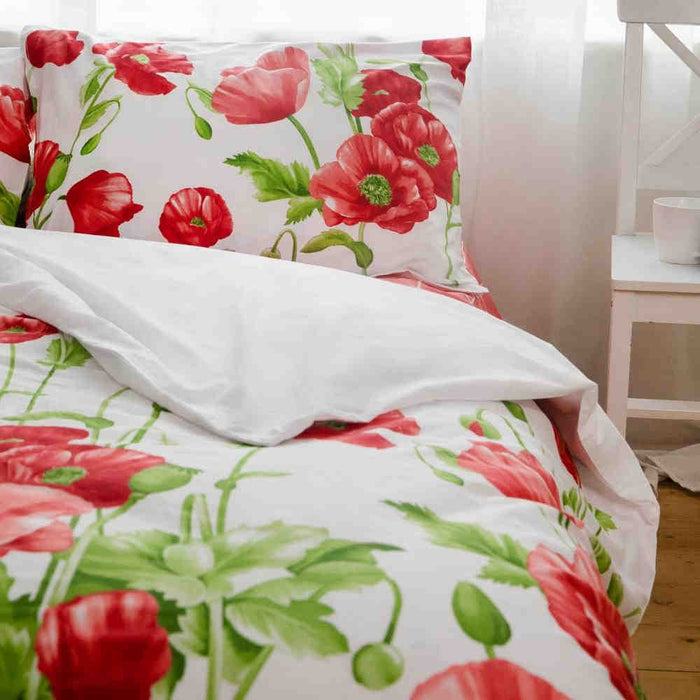 Комплект постільної білизни «Happy Sleep» — 707 Маковий букет, ранфорс