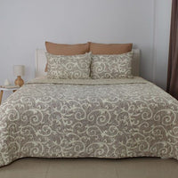 Покривало «ELEGANT COTTON» — Beige and White