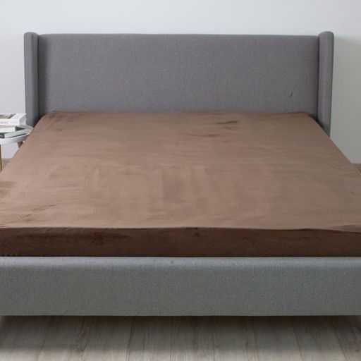Простирадло «VELOUR» з резинкою — Коричневий, мікрофібра