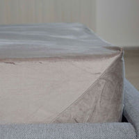 Простирадло «VELOUR» з резинкою — Пісочний, мікрофібра