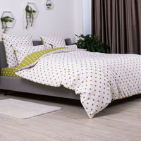 Комплект постільної білизни «Happy Sleep» — Olive Dots, ранфорс